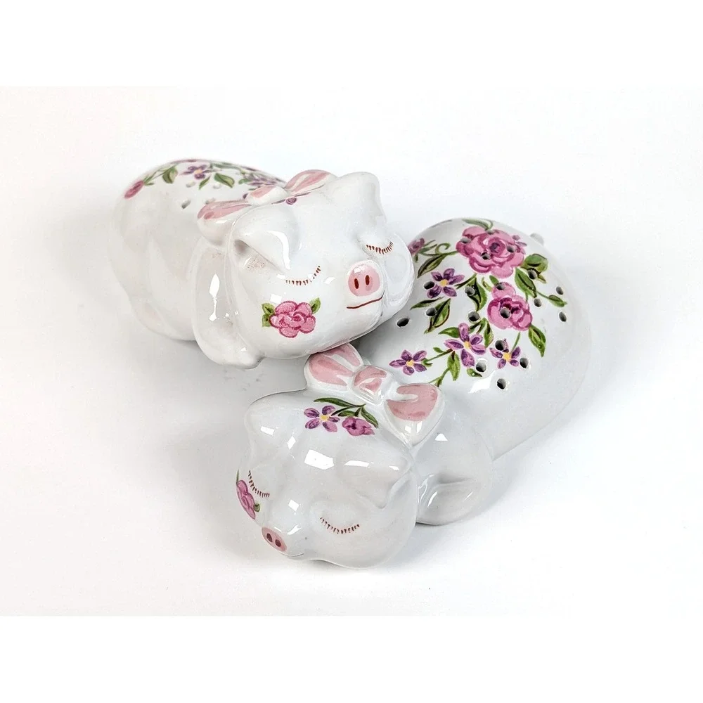 Avon Pig Pomanders Vintage 70s Porcelain Pig Pomanders | Scent Diffusers